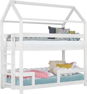 Produktbild von Haus Etagenbett MONTY 222 cm weiß