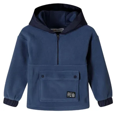 Obrázek produktu pro Minoti - Mikina s kapucí pro chlapce, s polovičním zipem, mikrofleece MN809 (146-152) (modrá)