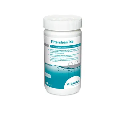 Produktbild von BAYROL Filterclean Tab 1 kg Chlortabletten für 2-fach-Desinfektion von Sandfiltern | Dose (1 kg)