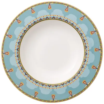Zdjęcie produktu dla Villeroy & Boch Advantage zestaw 6 talerzy do zupy Samarkand Aquamarine kolorowa porcelana Premium Bone 1047302700