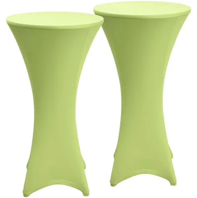 Produktbild von Beautissu Stretch Stehtisch Bistrotisch Husse, Ø80cm, Grün, 2er Set