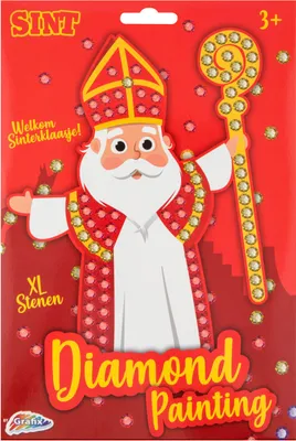 Image de Grafix Sinterklaas Peinture en diamant en mosaïque - Pavés XL