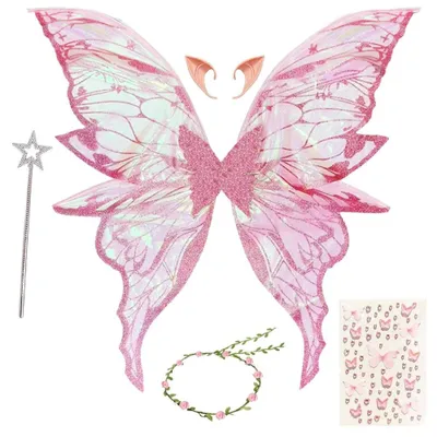 Imagen del producto de Solidchoice - Disfraz de hadas para niños con accesorios