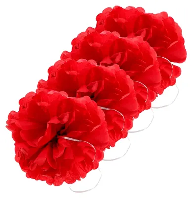 Produktbild von 4 Stück Teiliges Pompons Blumen Partydekoration für Hochzeiten Valentinstag Geburtstage Neujahr Weihnachten Babyparty Halloween