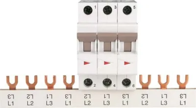 Produktbild von EATON Z-GV-16/3P-3TE 271064 Phasenschiene 3ph. 16qmm Gabel 1m 271064