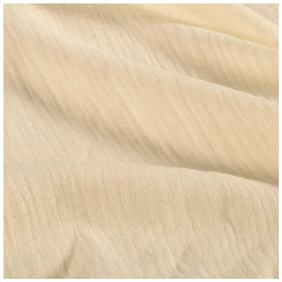 Musselin Bio Organic ab 1m Baumwollstoff Double Gauze Mulltuch Stoff Oeko-Tex natur