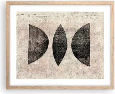 Produktbild von Gerahmtes Poster - Rahmen in heller Eiche - Form Figuren Geometrisch - 50x40 cm - Wand Bild - Wanddeko - Wandbilder - Kunstposter - Wandposter - Bilderrahmen - Bilder - Kunstdruck - P2NAA50x40-5099