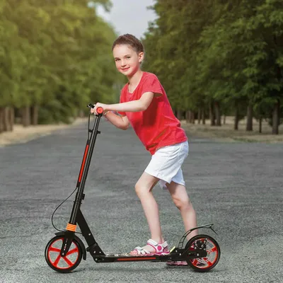 Produktbild von GOPLUS Scooter für Kinder & Erwachsene, Cityroller Tretroller mit Klingel, Höhenverstellbar Klappbar, mit Federung & Bremse