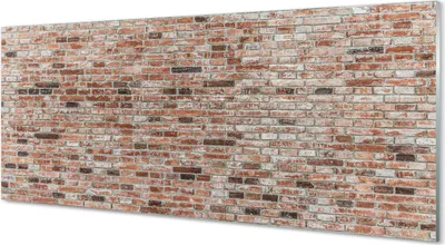 Produktbild von Glasbilder 125x50 Wandkunst Vintage brick wall