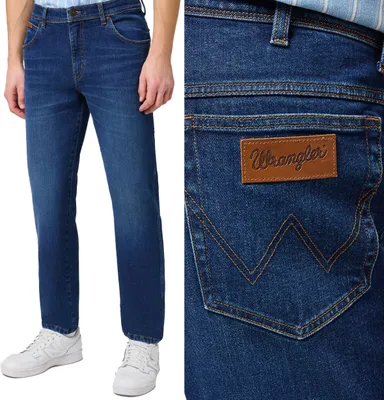 Obrázok produktu pre WRANGLER, Herren Jeanshosen, Straight fit, TEXAS, W32 L34, Blau, Jeans, baggyjeans, buggy