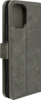 Zdjęcie produktu dla Etui ze sztucznej skóry z funkcją podstawki dla Xiaomi Redmi 12 - szary