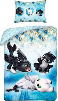 Obrázok produktu pre Obliečky do detskej postieľky Ako si vycvičiť draka 3