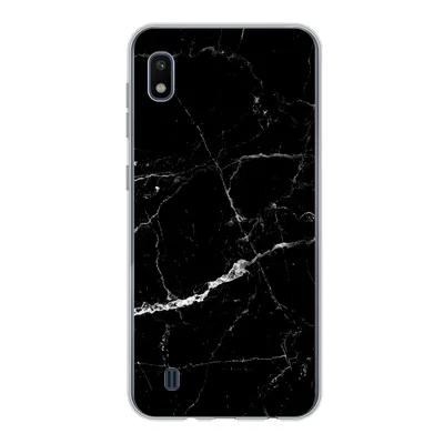 Produktbild von MuchoWow® Handyhülle Schutzhülle Hülle für Samsung Galaxy A10 Marmor - Schwarz - Marmoroptik - Weiß - Luxus - Stein Silikon Softcase Handy Hülle - Schutzhülle