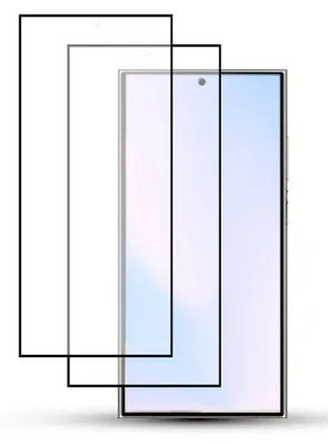 Produktbild von 2-Pack Samsung S24 Ultra Displayschutzfolie - Gehärtetes Glas 9H - Super Qualität 3D