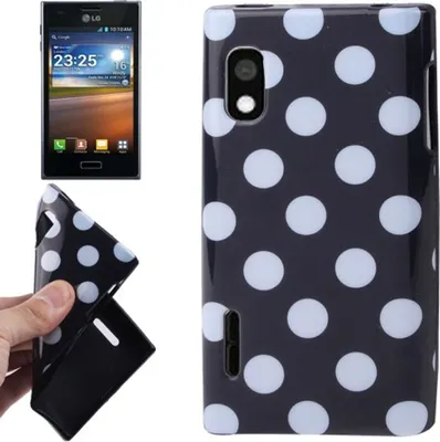 Produktbild von Schutzhülle TPU Punkte Case für Handy LG Optimus L5 / E610