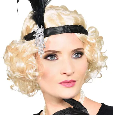 Produktbild von Exklusive 20er Jahre Perücke Charleston Flapper Bob für Damen - Elegante Wasserwelle für Karneval, Fasching & Mottoparty Kostüm Zubehör
