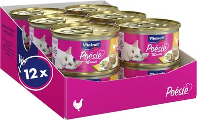 Productafbeelding van Vitakraft Poésie Mousse, natvoer voor katten, luchtige mousse, met kip, zonder toegevoegde stoffen
