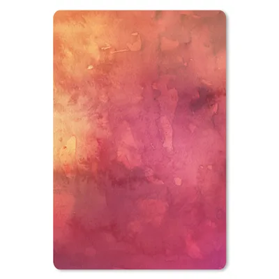 Produktbild von MuchoWow® Mauspad Mousepad Aquarell - Gelb - Orange - Rot 18x27 cm - Mousepads - Maus Mat - Pad - Mausunterlage