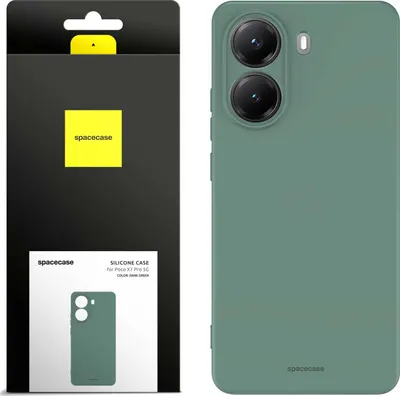 Image de SPACECASE Étui en silicone pour Poco X7 Pro 5G Vert