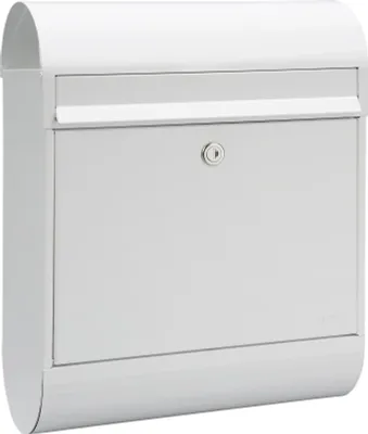 Immagine prodotto di MEFA Briefkasten Ruby 866 + Zeitungsrolle Schloss, weiß 450x350x150 mm 866010DE