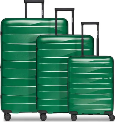 Zdjęcie produktu dla Zestaw walizek Bergpfeil Travel na 4 kółkach, 3-częściowy, z rozszerzaną plisą