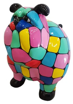 Obrázok produktu pre Dizajnová figúrka psa z plastu, výška sochy 63 x 75 cm