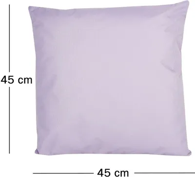 Produktbild von JACK 1x 45x45cm Outdoor Lounge Kissen Dekokissen inkl. Füllung Wasserabweisend Sitzkissen Garten Stuhl Lotus Effekt, Farbe:Flieder