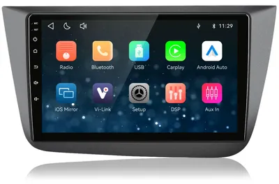 Produktbild von 9 Zoll Autoradio für Seat Altea 2004-2015 Seat Toledo 2004-2009 Linux CarPlay Android Auto Radio mit Bluetooth WiFi  RDS Vi Link