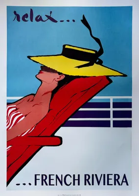 Produktbild von Französische Riviera – Entspannung – Poster, 50x70 cm