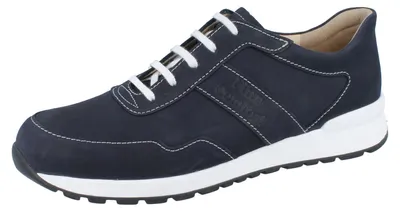 Produktbild von FINN COMFORT Prezzo Herren Halbschuhe blau Nubukleder - Größe: UK 9,5