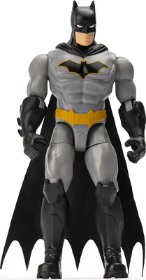 Produktbild von DC Comics Batman 10cm-Actionfigur mit Missionskarte und 3 geheimen Ausrüstungsteilen - unterschiedliche Varianten, 100 g