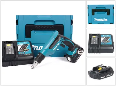 Produktbild von Makita DFS 451 Y1J-D 18 V Akku Schnellbauschrauber im MAKPAC inkl. BL 1815 N Akku + DC18RC Ladegerät
