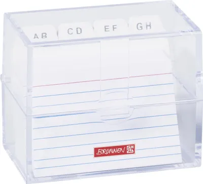 Produktbild von BRUNNEN Karteibox A8 gefüllt transparent