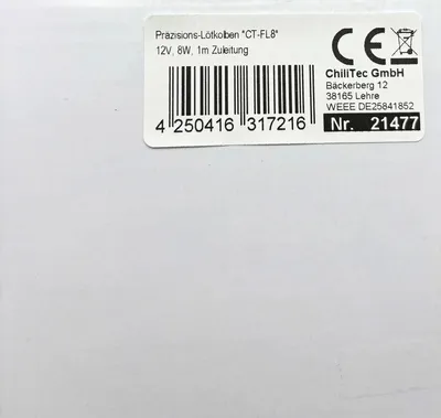 Image de Fer à souder de précision Fer à souder fin 8W / 12V 1m de câble d'alimentation