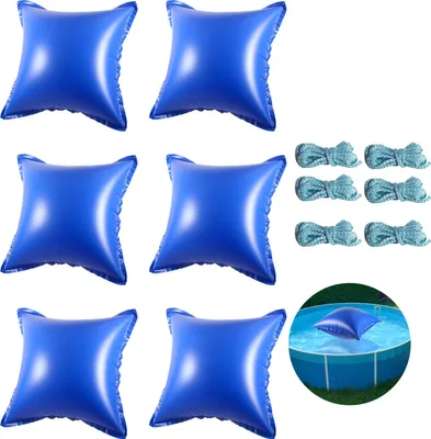 Obrázek produktu pro Jayseuw bazénový polštář vzduchový polštář 120x120cm zimní polštář bazénový polštář kryt bazénu čtvercový pro bazén vhodný jako zimní kryt 6 kusů