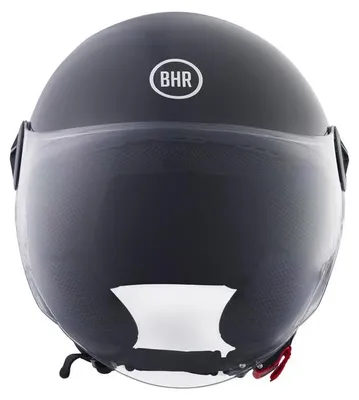 Immagine prodotto di BHR 832 MINIMAL, Casco Moto Demi-Jet Omologato ECE 22.06 Leggero e Compatto, Ideale per Città e Sottosella, Nero Metallizzato, L