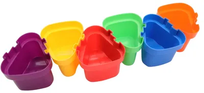 Produktbild von EDUPLAY 370035 Becher zum Zusammenstecken 6er Set