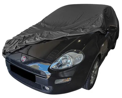 Image de Housse de voiture extérieure adaptée à Fiat Grande Punto Noir Imperméable et