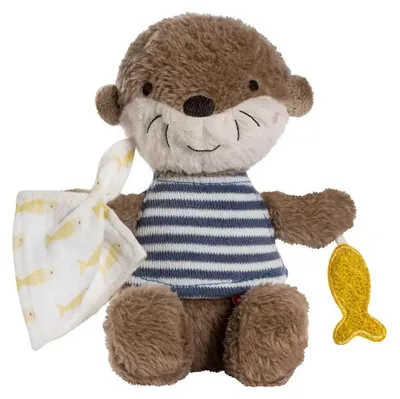 Produktbild von Fehn kuscheliger Baby-Stofftier-Sitzsack mit Otter-Motiv ab 0+ Monaten