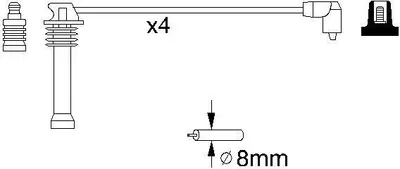 Produktbild von Bosch Zündleitungssatz  0 986 357 141