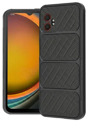 Produktbild von Techsuit – CarbonFiber-Hülle für Samsung Galaxy Xcover7 Pro – schwarz