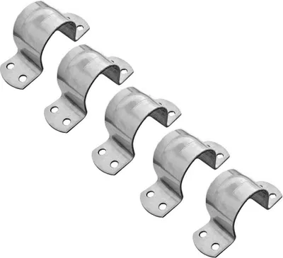 Zdjęcie produktu dla 5x zacisk masztowy ARLI 48 - 50 mm zacisk rurowy stal ocynkowana antena satelitarna masztowa z mocowaniem 4-otworowym