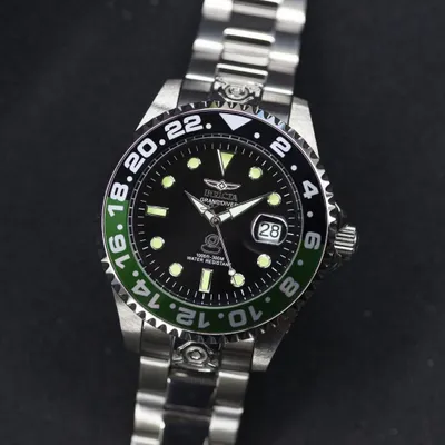 Produktbild von Invicta Grand Diver 21866 Herrenuhr - Automatikwerk - Edelstahl mit schwarzem Zifferblatt - 47 mm