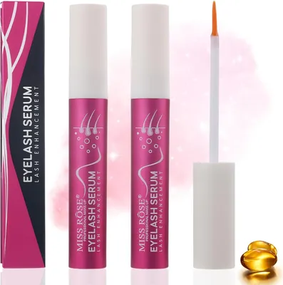 Zdjęcie produktu dla Serum do rzęs 2 sztuki, naturalna formuła, z aplikatorem, do przedłużania rzęs