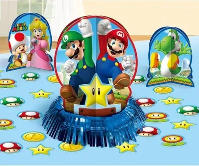 Productafbeelding van Super Mario Bros tafeldecoratie 3-delig