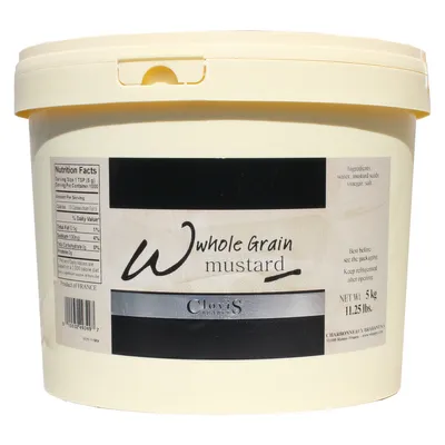 Immagine prodotto di Senape Clovis Dijon, bianca, forte e aromatica 5 kg