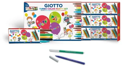 Image de Étui à feutres Turbo Color Party-Set GIOTTO F314000 12x6-étuis