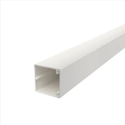 Produktbild von OBO WDK60060RW Wand-u.Deckenkanal m.Bodenlochung 60x60x2000 PVC 6191193