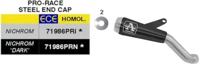 Obrázek produktu pro ARROW Pro-Race Slip-On výfuk černý Nichrom schválený pro Kawasaki Z 900