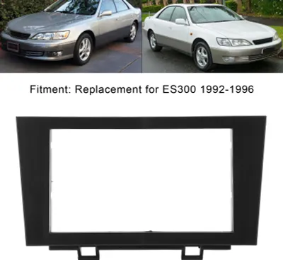 Imagen del producto de Panel de embellecedor para radio estéreo de doble DIN, compatible con modelos ES300 de 1992 a 1996